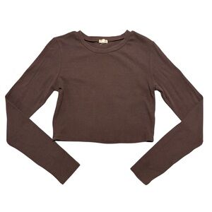 Garage Ribbed Cropped Longsleeve